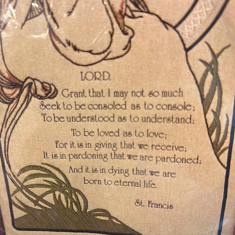 Dimensions 1097 Vintage “Nature’s Friend” St. Francis Crewel Embroidery Kit NWT - Picture 3 of 4
